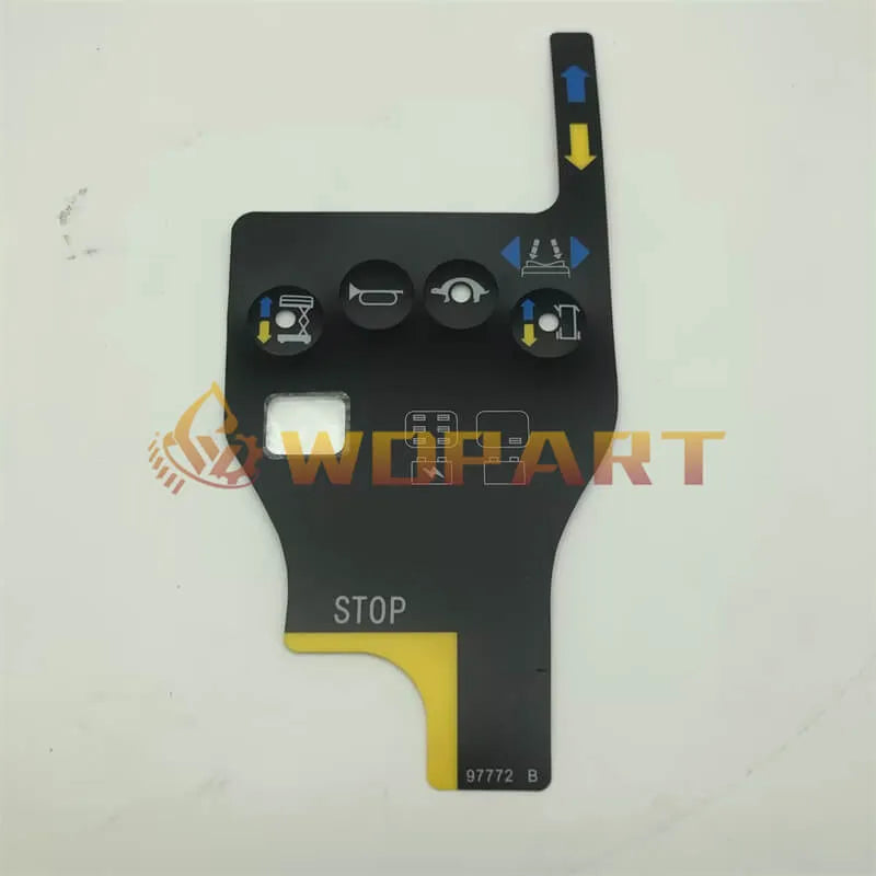 Control Box Overlay Decal 97772 97772GT 97772 B for Genie GR-12 GR-15 GR-20 GS-1530 GS-1930 GS-2032 GS-3232 QS-12R QS-15R QS-20R