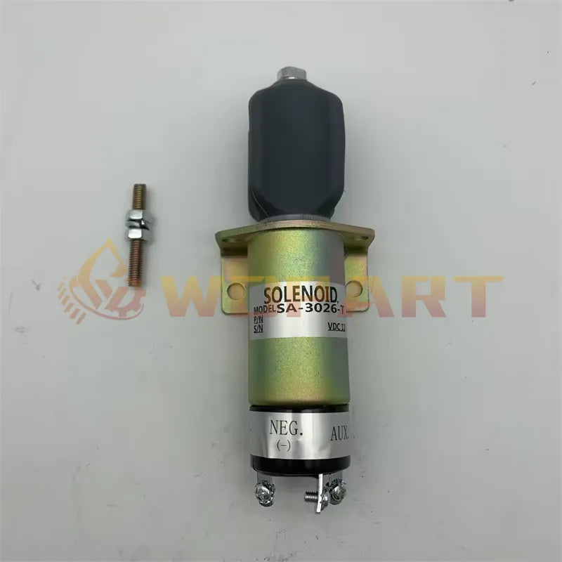 SA-3026-T 1502-12DU1A Diesel Fuel Shutoff Stop Solenoid for Woodward 12V 1500 Series