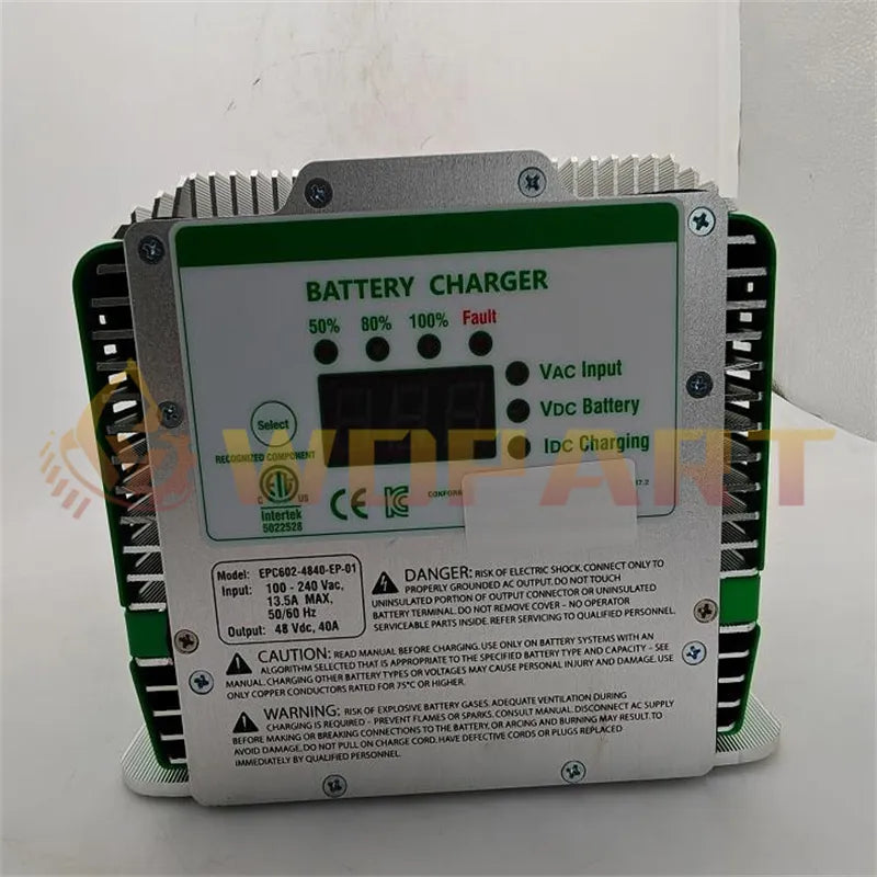 WDPART 48V 25A Battery Charger 128375 128375GT Auto AC X-Led for Genie AL4L AL5L GS-2668 GS-3268 GS-3369 GS-4069