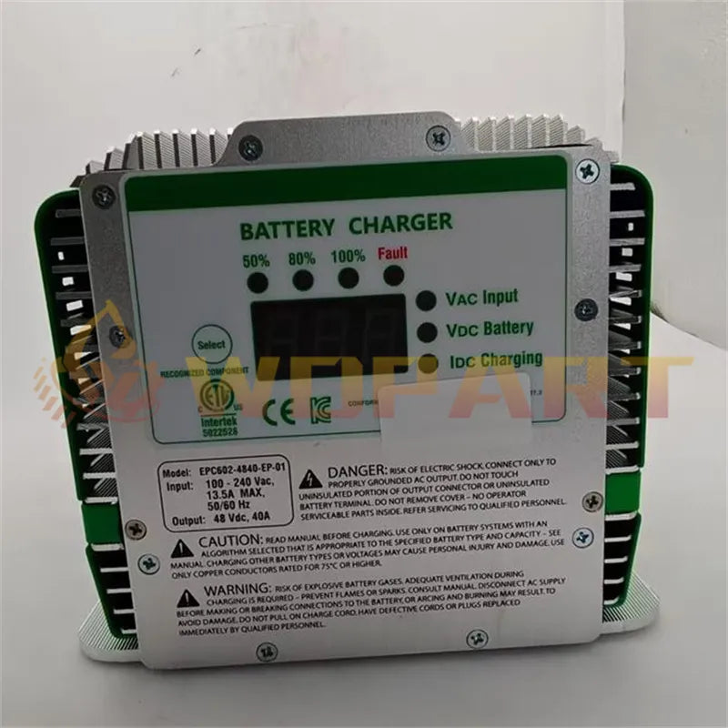 WDPART 48V 25A Battery Charger 128375 128375GT Auto AC X-Led for Genie AL4L AL5L GS-2668 GS-3268 GS-3369 GS-4069