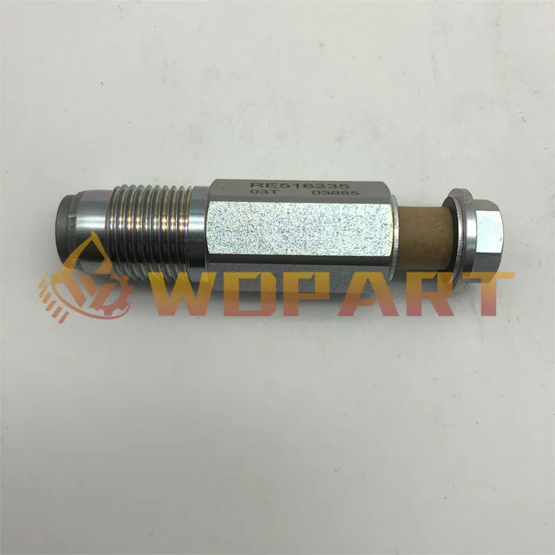 RE516335 Pressure Relief Valve for John Deere Loader 310J 310K Excavator 120D 130G Harvester 1070D 1070E Tractor 9120