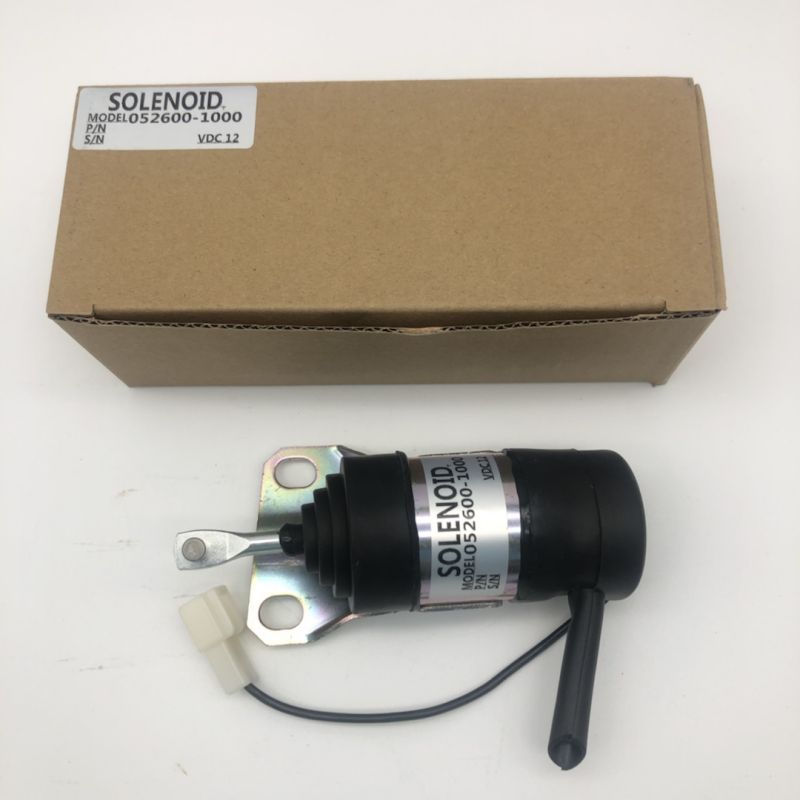 12V Fuel Shutoff Solenoid 052600-1000 15471-60010 for Kubota Tractor B1550 B1750 B20 B2150 B9200