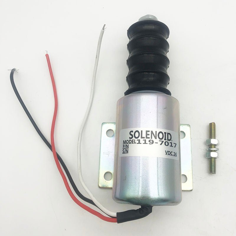 119-7017 1197017 24V Solenoid for Caterpillar CAT Vibratory Compactor CB-434C CB-534C CB-535B CB-634C CP-433E Engine 3054 3116 | WDPART