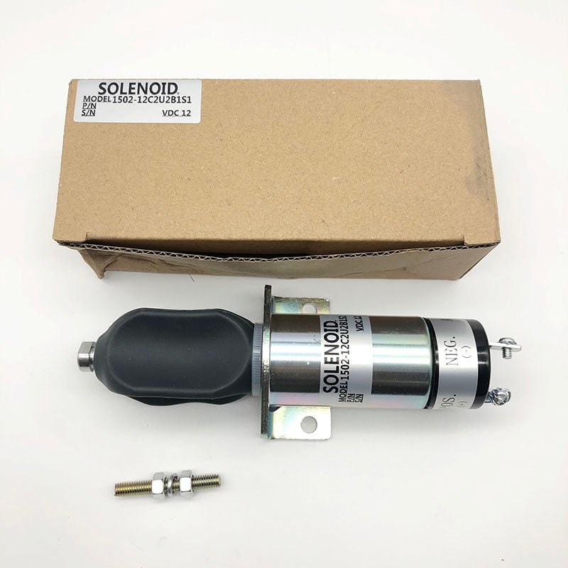 1500-2054 1502-12C2U2B1S1 Diesel Fuel Stop Solenoid for Woodward 12V 3Terminals | WDPART