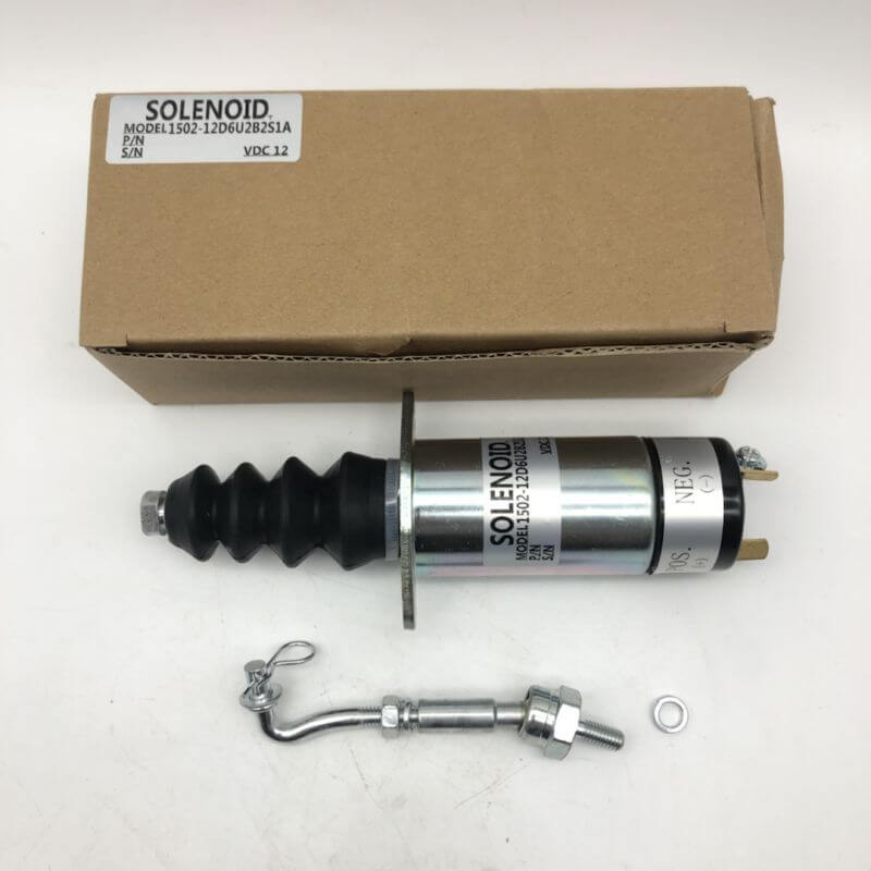 WDPART 1502-12D6U2B2S1A 1502-12D6U2B2S2A 1500-2011 307-2546 1502 Series SL-10616 12V Stop Solenoid for Woodward