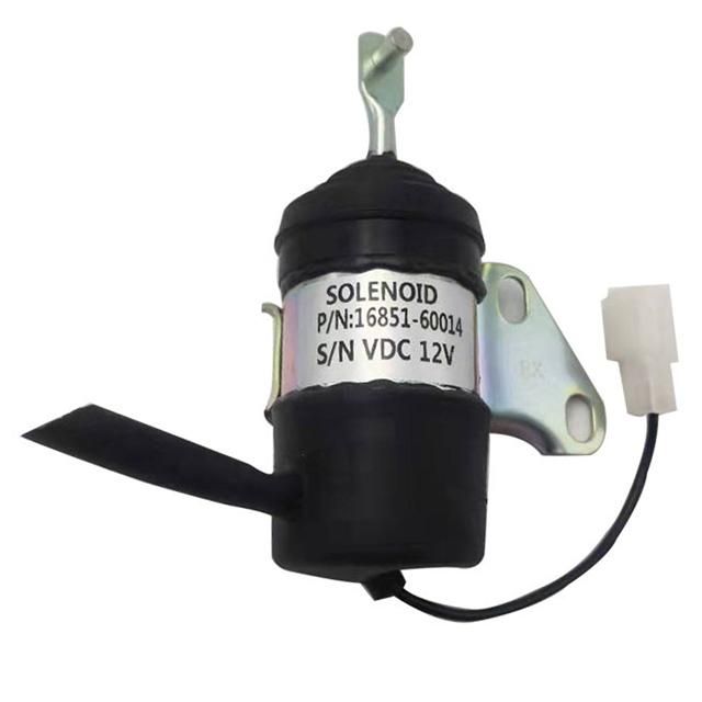 16851-60014 16851-60011 16851-60012 16851-60013 052600-4530 6670776 Fuel Stop Solenoid 12V for Kubota D902 B7410D BX24 BX25