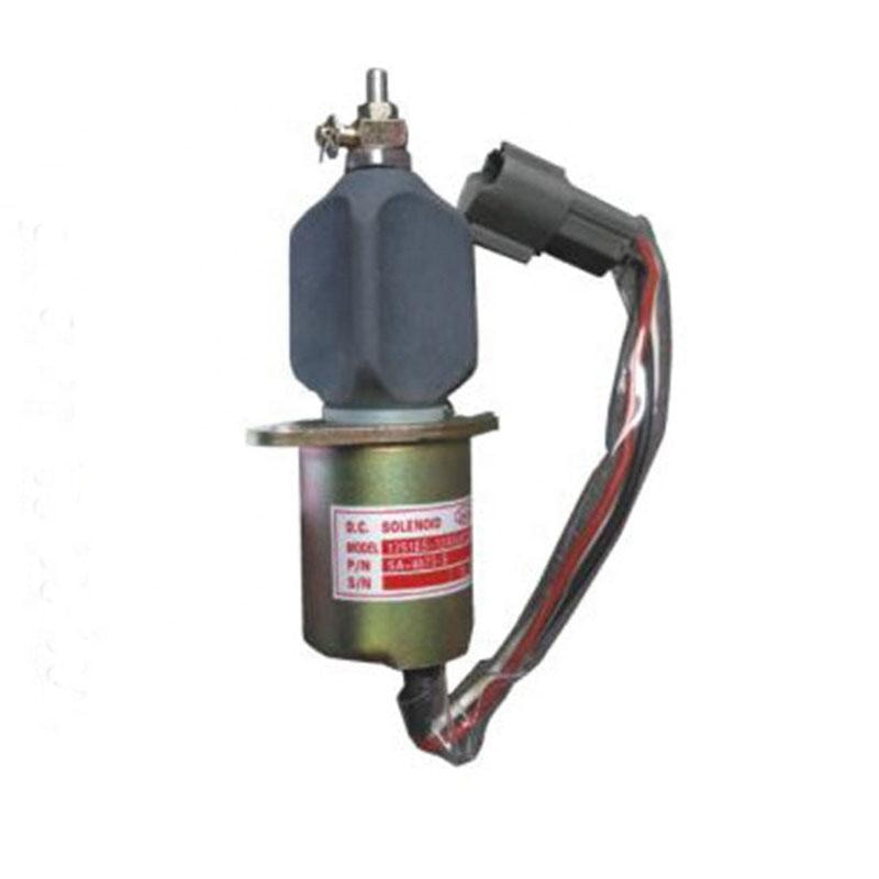 Replacement 1751-246UIBIS5A 12V Fuel Flameout Stop Solenoid Switch for  Caterpillar CAT Excavator E200B