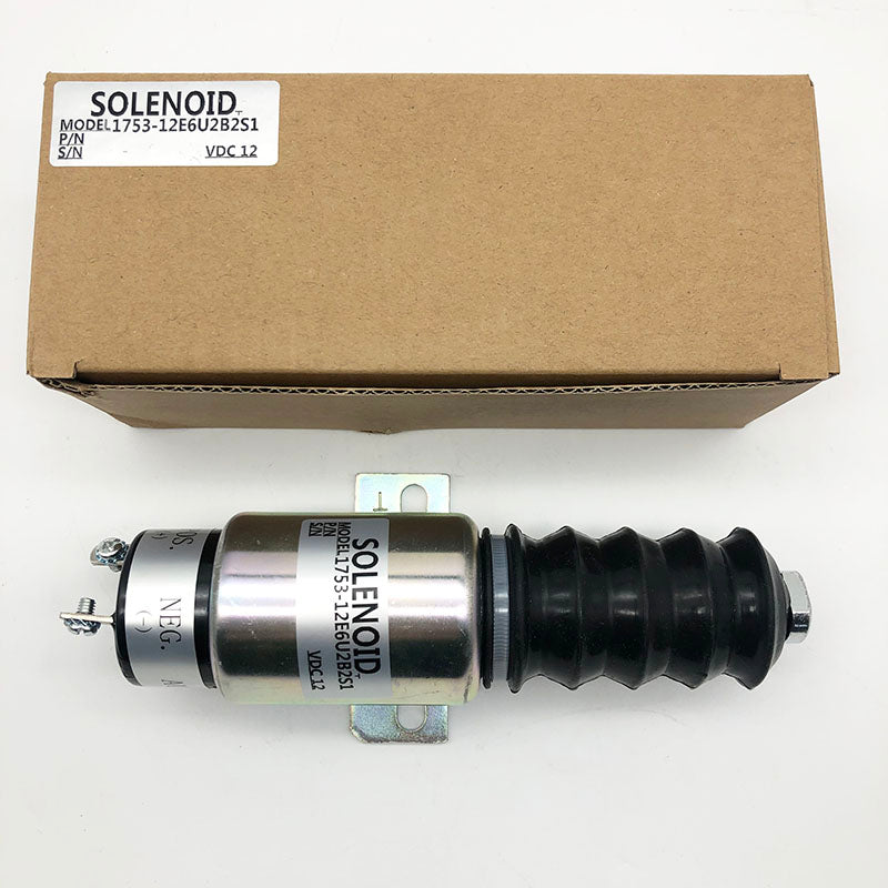 Diesel Stop Solenoid 1700-2563 1753-12E6U2B2S1 for Woodward compatible with 12V | WDPART