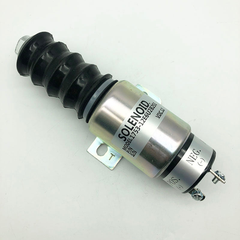 Diesel Stop Solenoid 1700-2563 1753-12E6U2B2S1 for Woodward compatible with 12V | WDPART