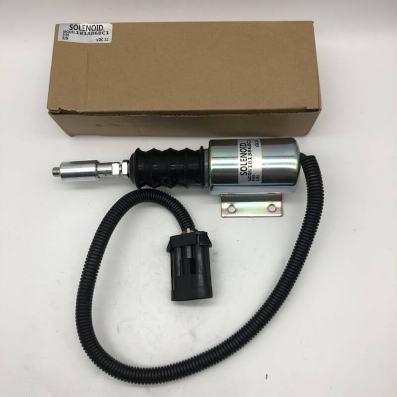 12V Fuel Injection Solenoid 1813868C1 for International DT360 DT466 Navistar