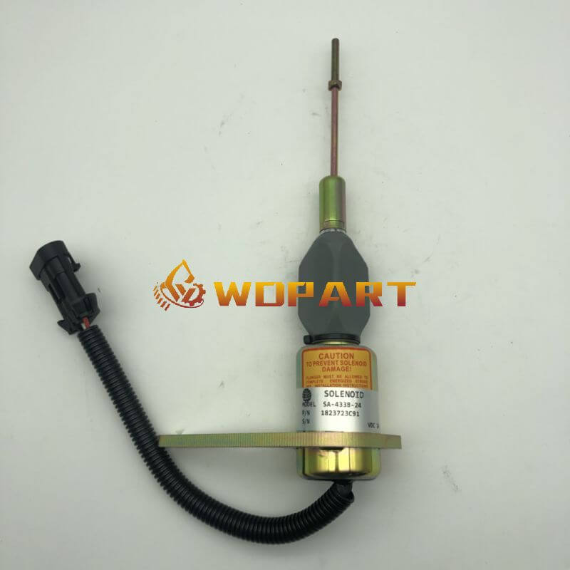 24V Stop Solenoid 1823723C91 SA-4338-24 for Navistar DT466 Engine Perkins
