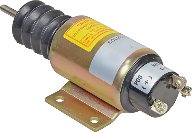 Diesel Stop Solenoid SA-3197 2003-12E6U1B2A 12V with 3 Terminals for Woodward 2000 Series | WDPART