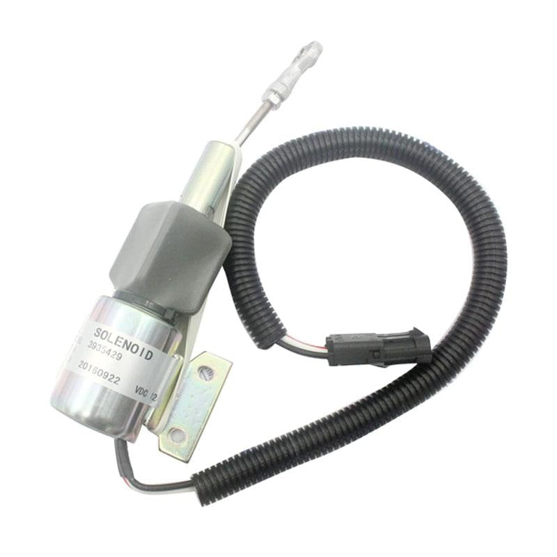 Replacement 3935429 3935431 SA-4755-12 12V fuel cut down stop solenoid for Cummins 6BT 5.9L | WDPART