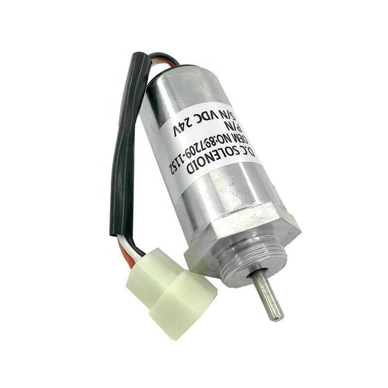 8972091152 24V Stop Solenoid for Isuzu 4LE2 4LE2X Sumitomo Hitachi MV2-40 EX4U EX40U EX55 EX58 ZX40U Excavator