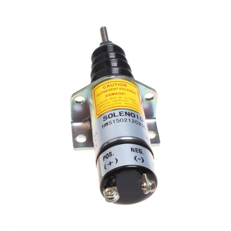 1500-2045 1504-12C6U1B2 Diesel Fuel Stop Solenoid for Woodward 12V 2 Terminals | WDPART