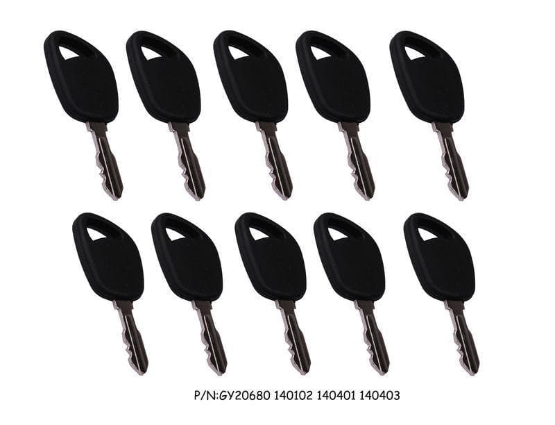 10PCS Key 140102 140401 140403 GY20680 for John Deere 100 G100 L100 MTD 725-1745 Murray 327350