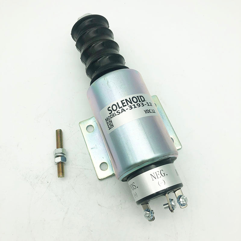 SA-3193-12 2003-12E2U1B2S1A 12V 3 Terminals Stop Solenoid for Woodward 2000 Series | WDPART