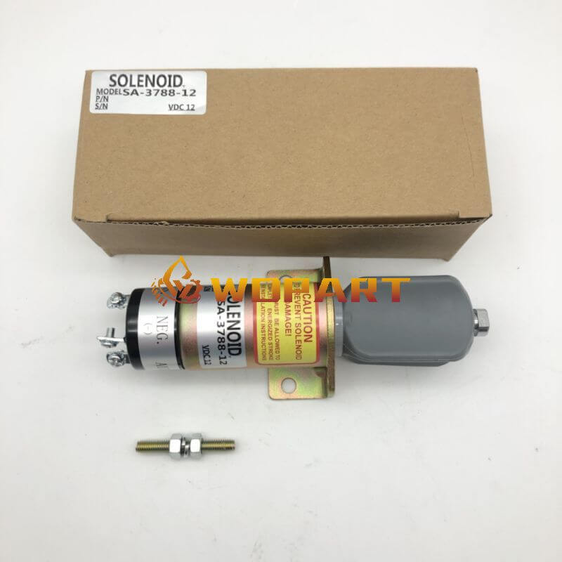 Diesel Stop Solenoid SA-3788 1751-12F2U1BA W/1" PADS SO