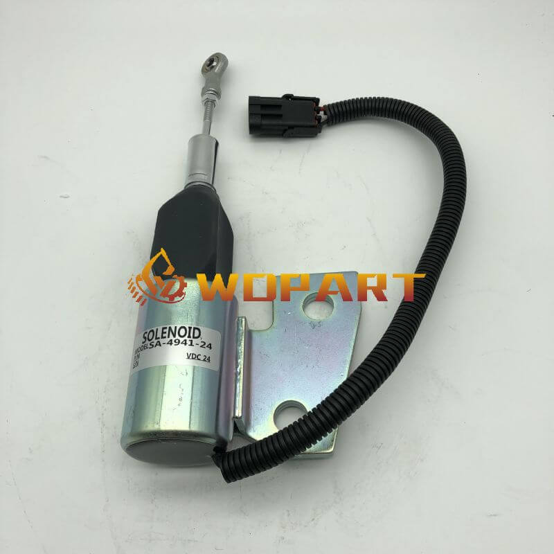 3991168 SA-4941-24 3964628 Diesel Fuel Stop Solenoid for Woodward Hyundai R130 R130-5 Cummins Engine 4BT