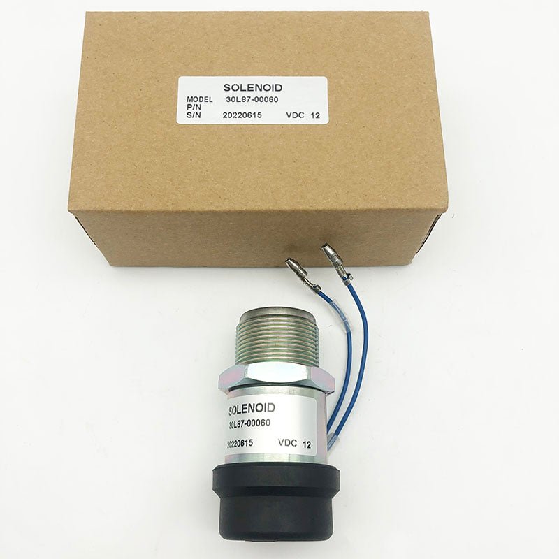 30A87-00060 30L87-00060 Stop Solenoid for Mitsubishi Engine K3B K3E K4D S3L S3L2Y1 | WDPART
