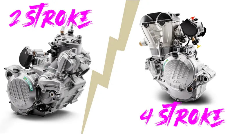 What's the difference between a two-stroke engine and a four-stroke engine?