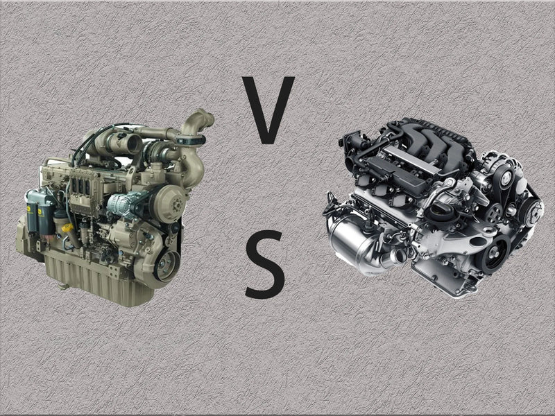 What is the difference between a tractor engine and a car engine?