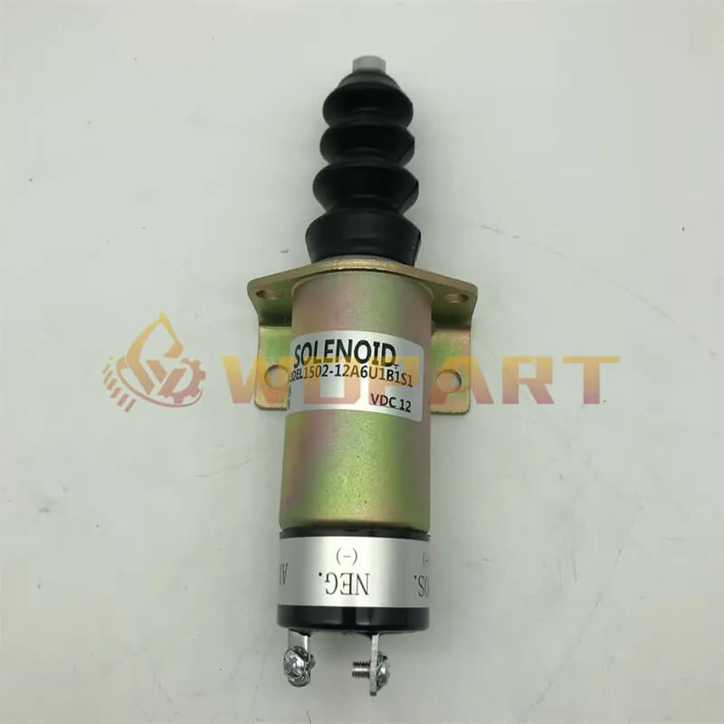 12V Diesel Engine Fuel Shutoff Stop Solenoid 1500-2026 1502-12A6U1B1S1 for Woodward