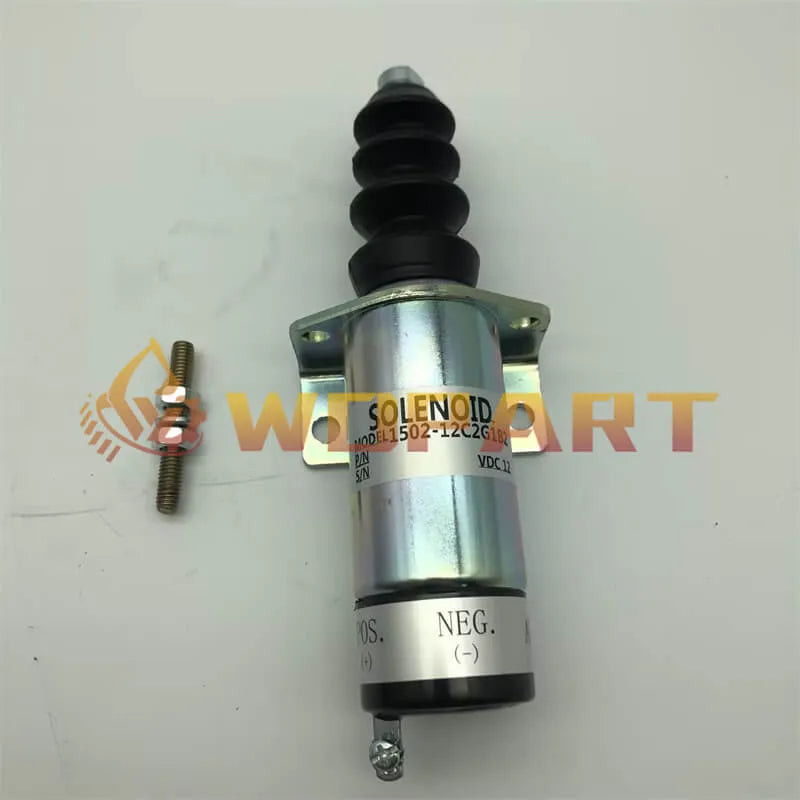 Wdpart 1500-2060 1502-12C2G1B2 Diesel Stop Solenoid 12V with One Treminal for Woodward 1500 Series