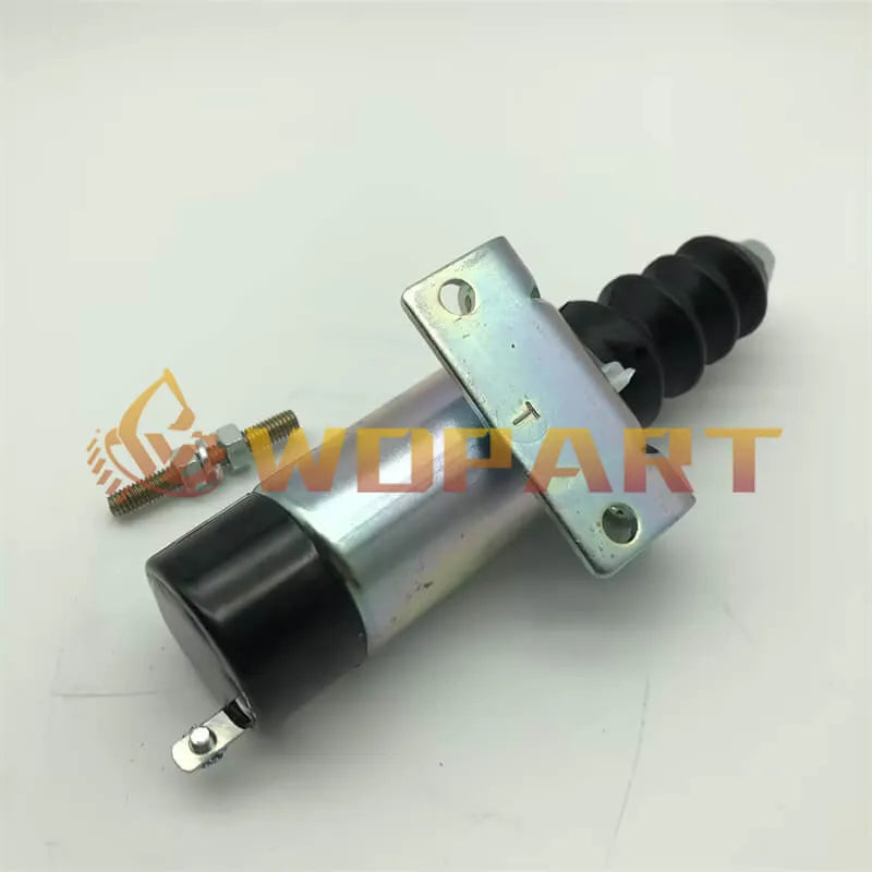 Wdpart 1500-2060 1502-12C2G1B2 Diesel Stop Solenoid 12V with One Treminal for Woodward 1500 Series
