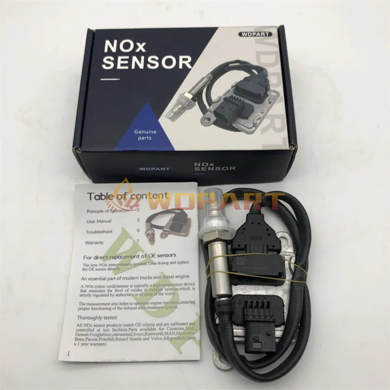 12V NOx Nitrogen Oxide Sensor 5WK9 6753B 4326869RX for Cummins ISB 6.7L Engine