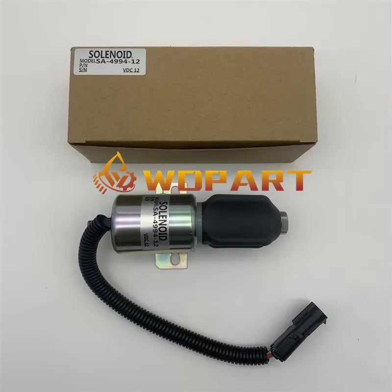 Wdpart Diesel Stop Solenoid SA-4994-12 1757ES-12E8ULB1S5 for Woodward