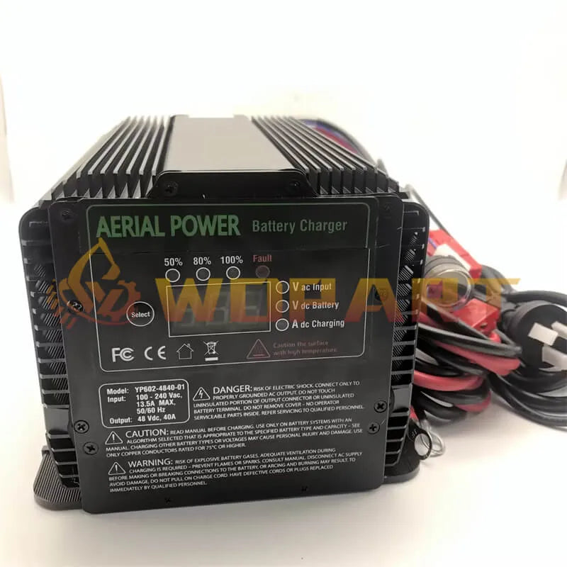 Wdpart 48V 25A 128375 128375GT Battery Charger  Auto AC X-Led for Genie AL4L AL5L GS-2668 GS-3268 GS-3369 GS-4069
