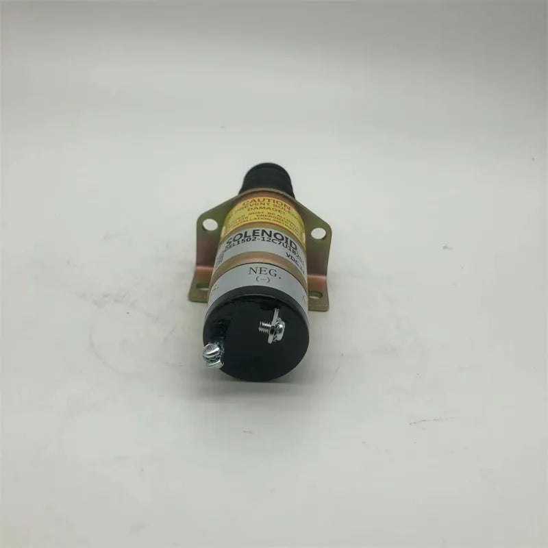 Stop Solenoid 1500-2098 1502-12C6U1B2 with 2 Terminals for Woodward 1500 Series 12V