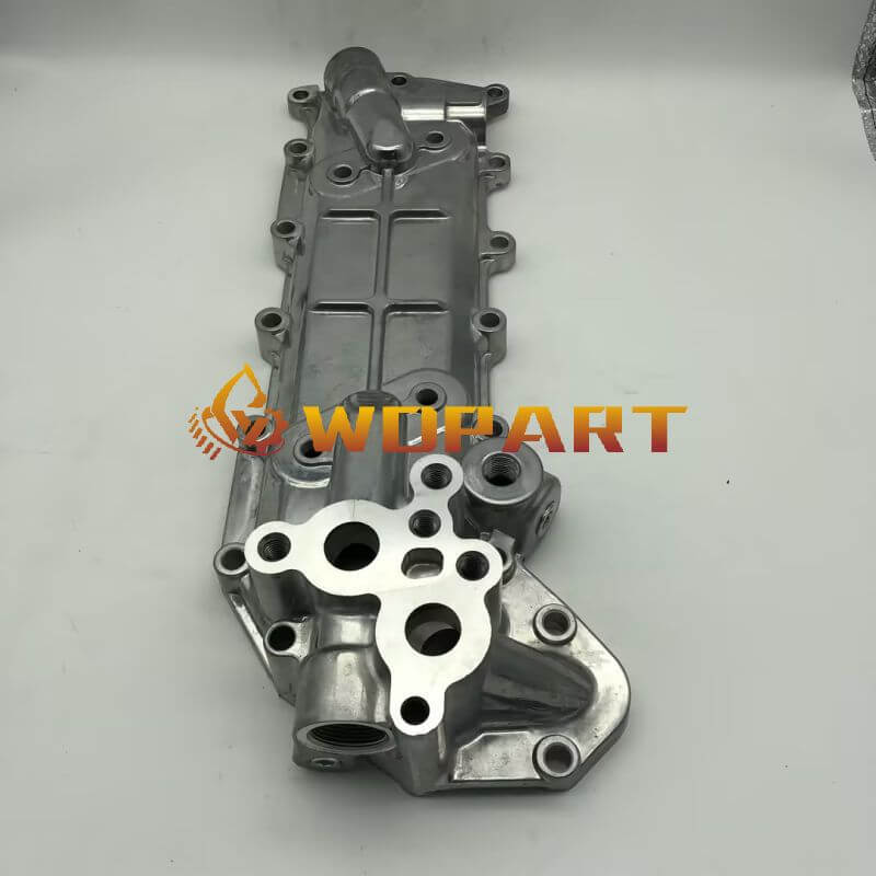 Wdpart Oil Cooler Cover 6134-61-2113 for Komatsu Engine 4D105 S4D105 Excavators PC80-1 PC100-1 PC120-1