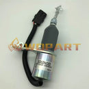 24V Fuel Shutoff Solenoid Valve SD-008A2 C3974947 Fits for Shangchai 6135 Engine Perkins WD-07