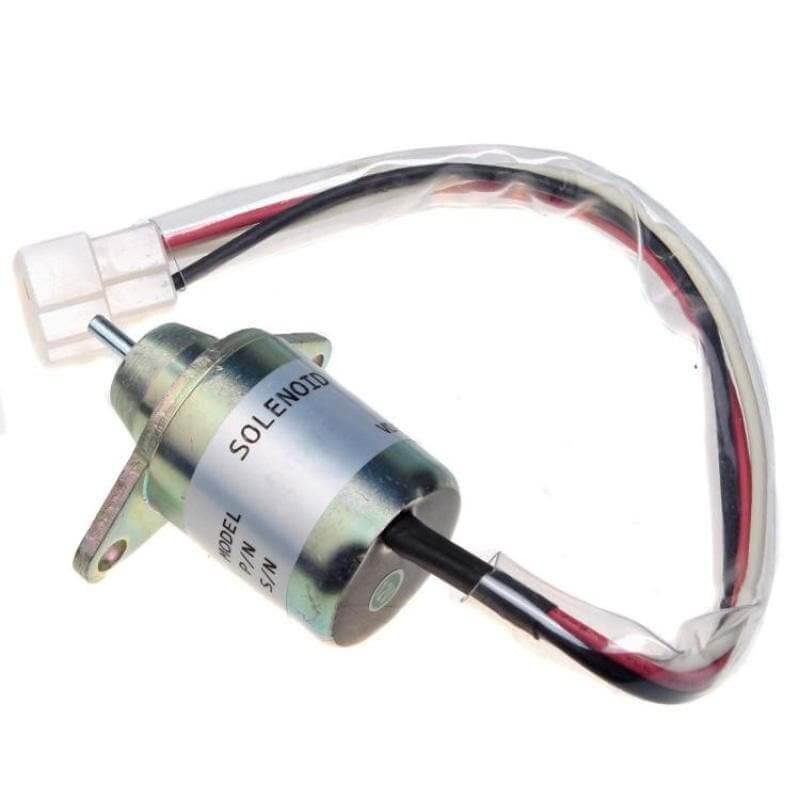 Fuel Shut Off Shutdown Solenoid 119653-77950 for Yanmar John Deere X495 X595 X740 4110 4115 1435 1445 1545 1565