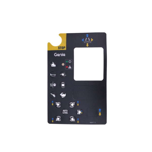 82417GT 82417 Platform Control Panel Decal for Genie GS-2668 RT GS-3384 GS-3390 GS-4390 GS-5390