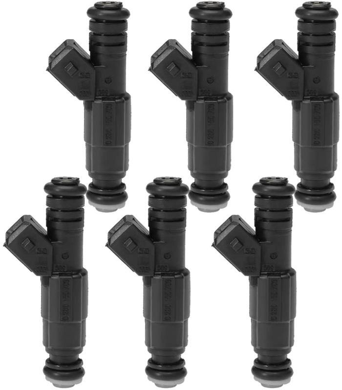 6Pcs 0280155703 Fuel Injector 4 Hole for Jeep Cherokee Grand Wrangler Comanche