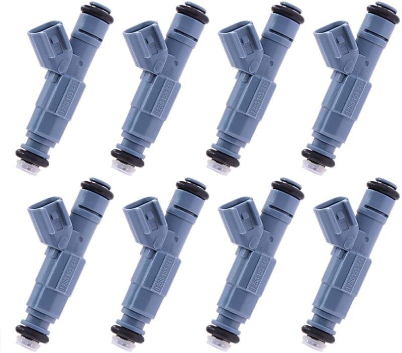 8Pcs Fuel Injector 0280155849 For 2001-2007 Dodge Dakota 4.7LFord Taurus Jeep Dodge Chrysler 3.0 4.7 5.0 Upgrade 4 Nozzle