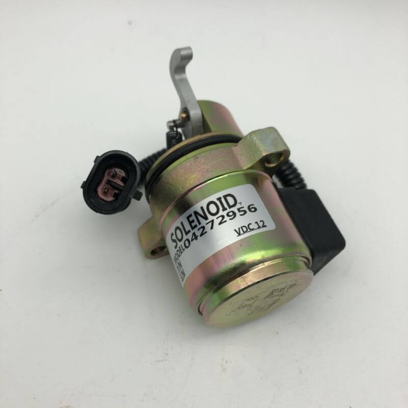 04272956 6686715 Fuel Shutoff Solenoid 12V for Bobcat 883 873 864 863 A300 A250 Replacement