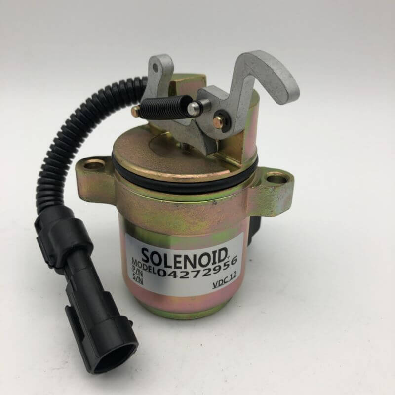 04272956 6686715 Fuel Shutoff Solenoid 12V for Bobcat 883 873 864 863 A300 A250 Replacement