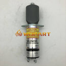 Wdpart 1500-2025 1502-12A6U1B5S1 Diesel Fuel Stop Solenoid fit for Woodward 12V