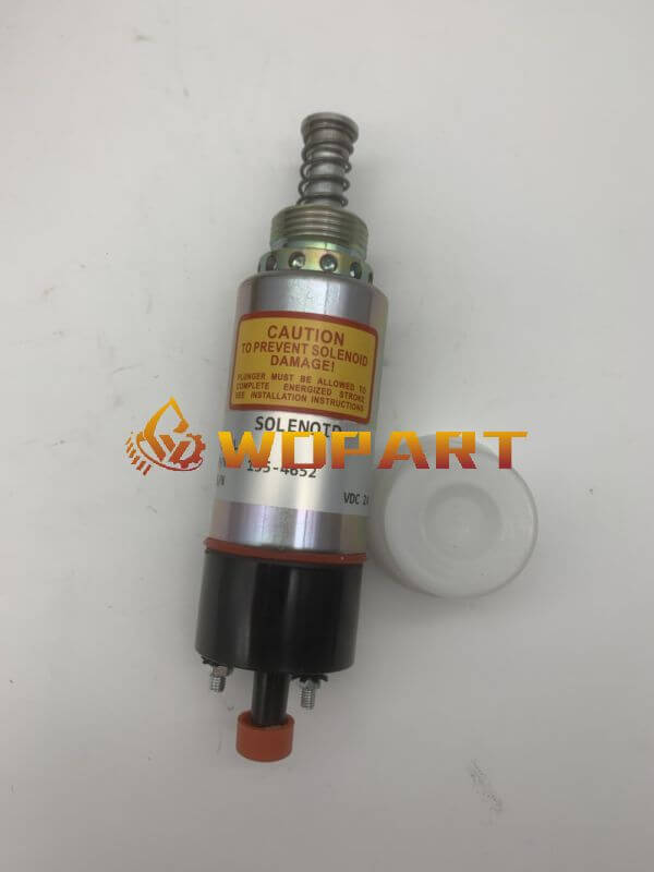 Wdpart 155-4652 8C-3663 125-5772 155-4651 24V Stop Solenoid for Caterpillar 3126 Tractor D5M D6M