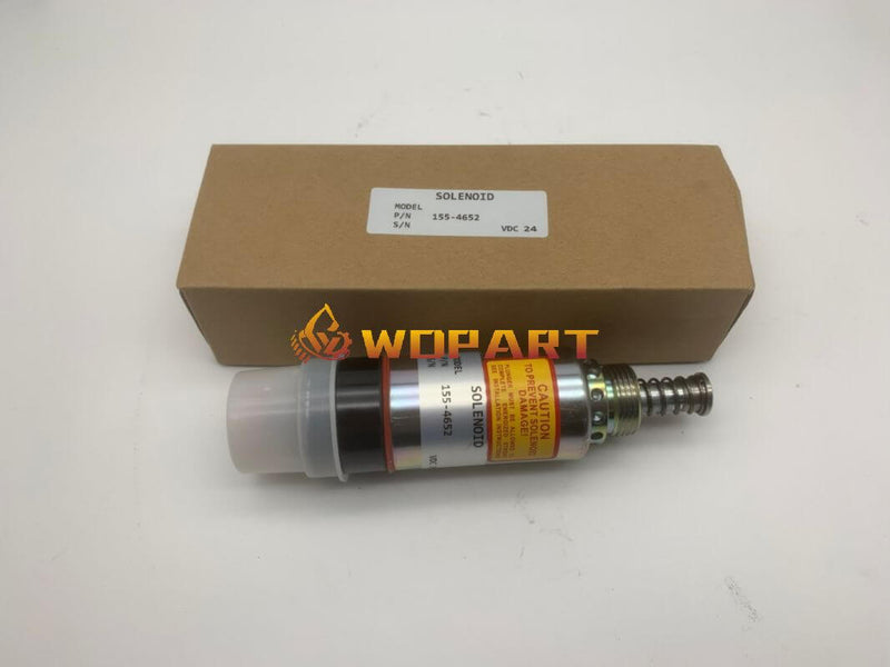 Wdpart 155-4652 8C-3663 125-5772 155-4651 24V Stop Solenoid for Caterpillar 3126 Tractor D5M D6M