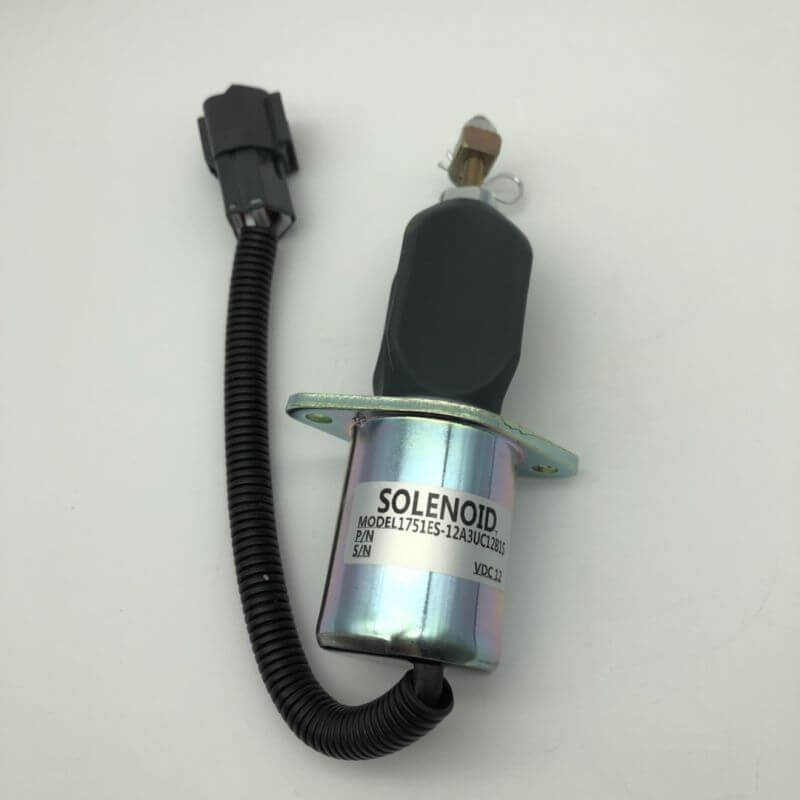 12V Stop Solenoid 1751ES-12A3UC12B1S SA-4673-S for Hyundai Yanmar 4NTE94 Excavator R60-5 R210-5 R335-7