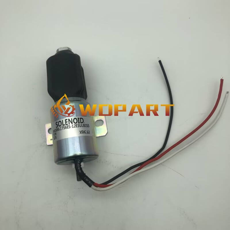 12V Fuel Stop Solenoid 1756ES-12E3ULB1S15 for Woodward Engine 3 Wires