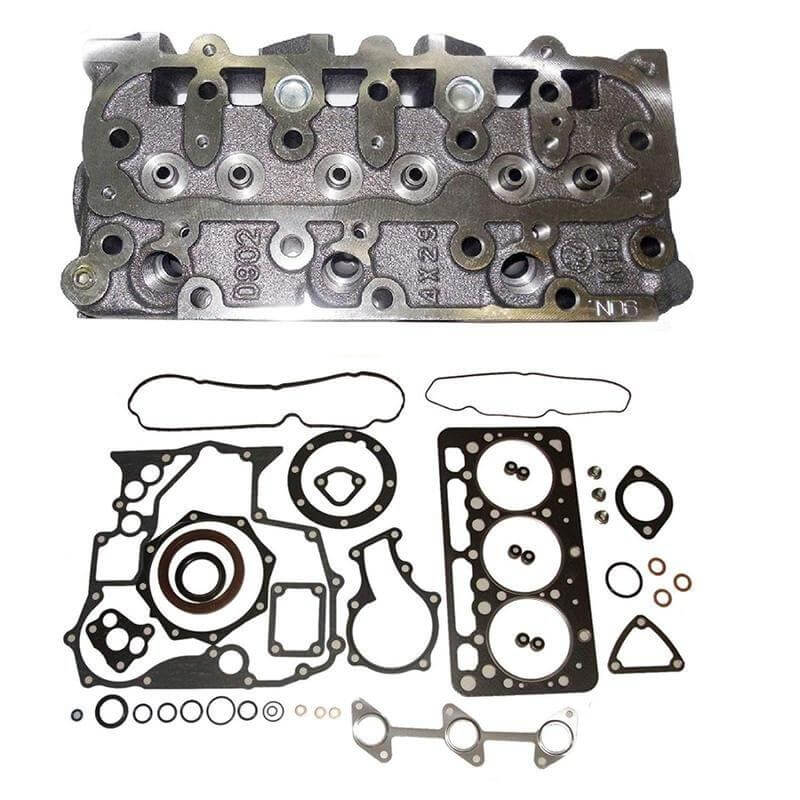 1G962-03045 1G962-03042 Cylinder Head with Full Gasket Kit for Kubota KX41-3 BX23S BX24 BX1880 BX2360 BX2370D BX2380 ZD323 ZD1021