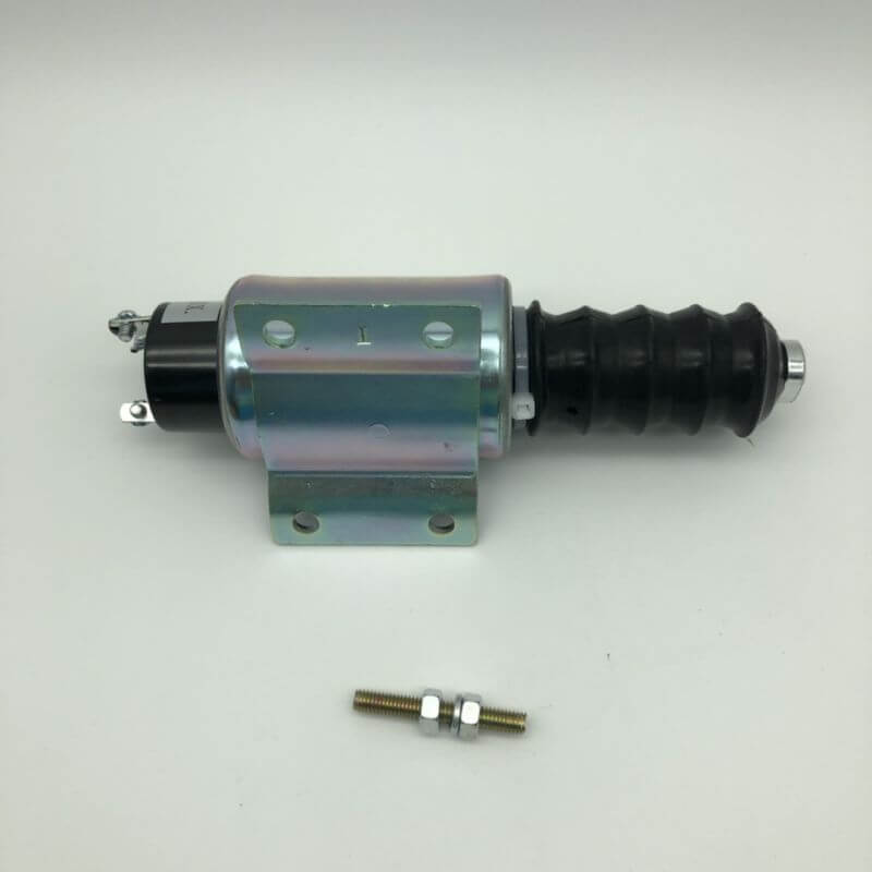 Diesel Stop Solenoid SA-3069 2001-12E6U1B2A with 3 Terminals 12V for Woodward 2000 Series