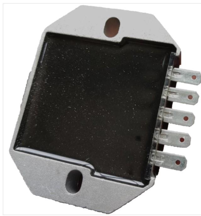 thumbnail image 2 of Caltric Voltage Regulator Rectifier For John Deere F915 Mower – Replaces AM101406, MIA881279 2 of 6