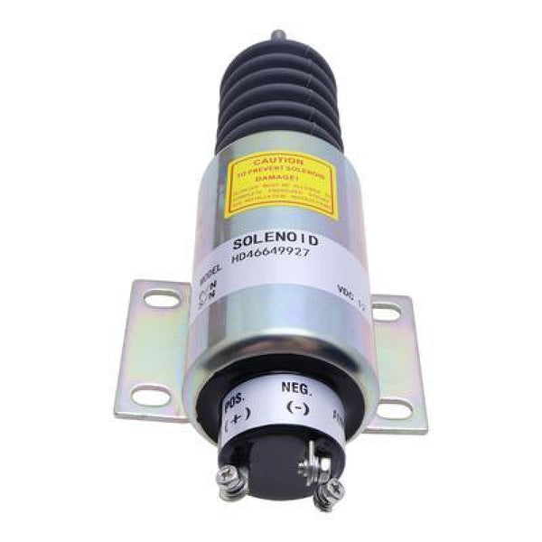 Diesel Stop Solenoid 2300-1503 2370-12E2U1B2A with 3 Terminals for Woodward 2370 Series | WDPART